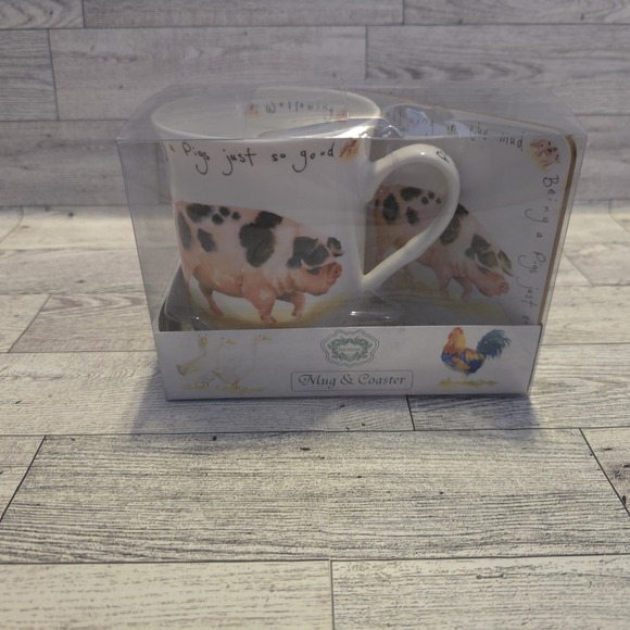 Kent Pottery Other - Kent Pottery "Wallowing In The Mud Being a Pigs Just So Good" Porcelain‎ Mug Cup